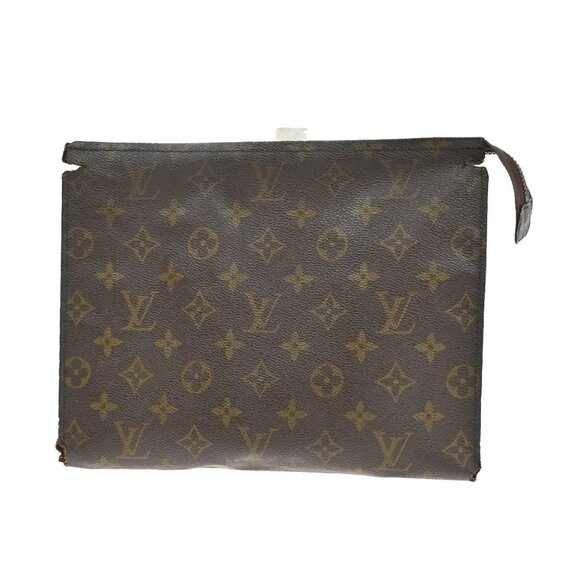 LOUIS VUITTON Poche Toilette 26 Clutch Pouch Bag Monogram Leather M47542 08EF414 - Picture 1 of 16